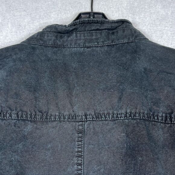 Levi's Denim Trucker Jacket Men's Large Black Sherpa Lined Full Zip - Picture 10 of 14